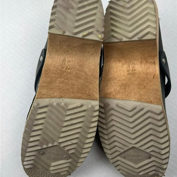 Free People MIA Swedish Alma Clogs Black Leather SZ EU 38 / US 7-7.5 NEW - Picture 6 of 6